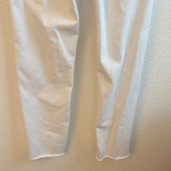 Express White Distressed Ankle Jeans High Rise - Picture 6 of 6